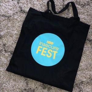 Black “Insecure” tote bag HBO Issa Rae